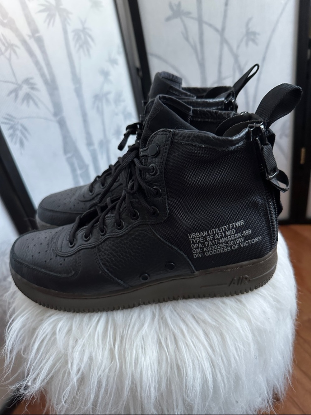 Nike Black High-Top Urban Utility AF1 Mid Sneakers
